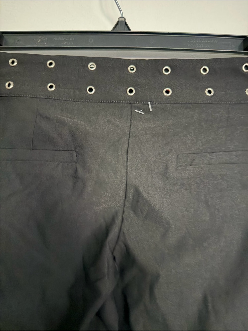 Princess Polly Black Stud-Trim High-Rise Flare Pants - Picture 6 of 12
